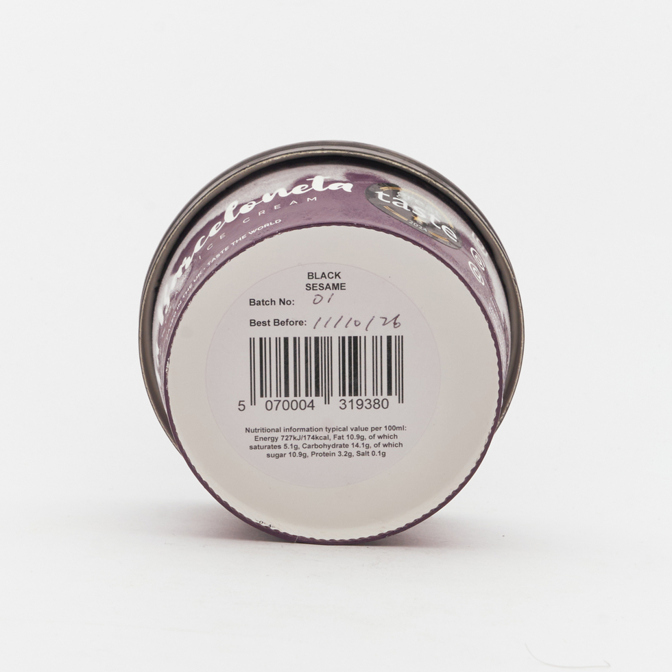 La Barceloneta Japanese Black Sesame Artisan Ice Cream 120g