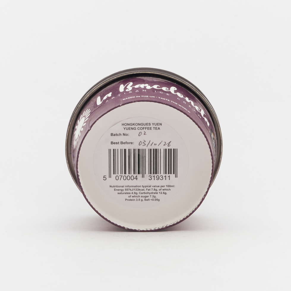  La Barceloneta Hongkongues Yuen Yeung Coffee Tea Artisan Ice Cream 120g
