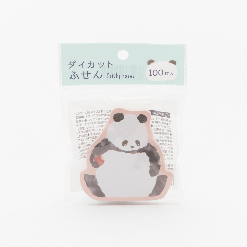 Panda Die-Cut Sticky Notes 1pc (100 notes) (Pink or Blue)
