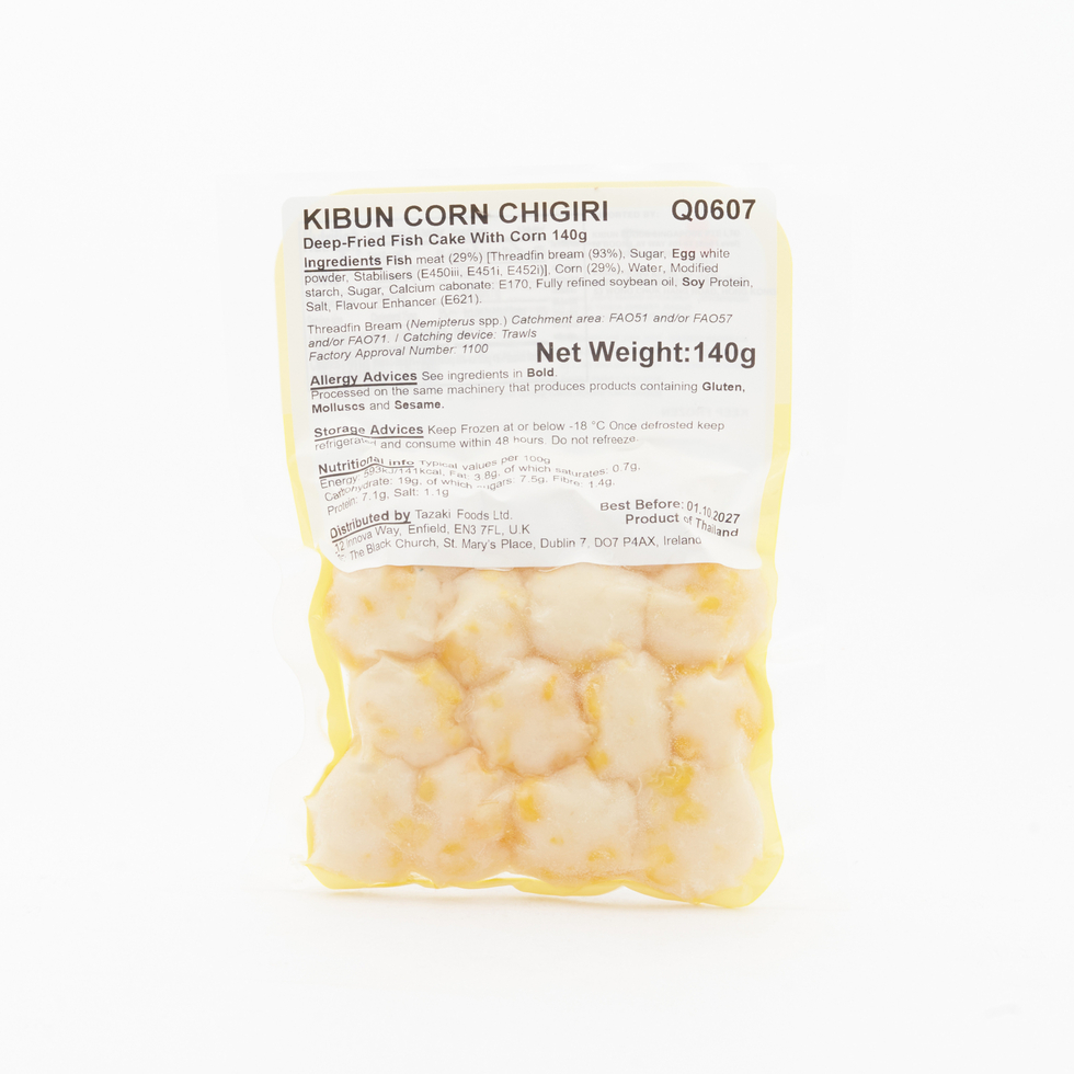 Kibun Corn Chigiri - Deep-Fried Surimi With Corn 140g
