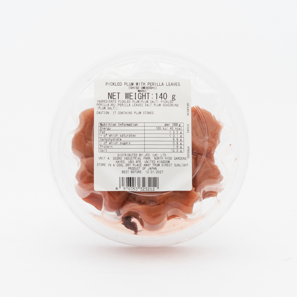 丸イ食品 紀州無添加紫蘇梅乾 130克