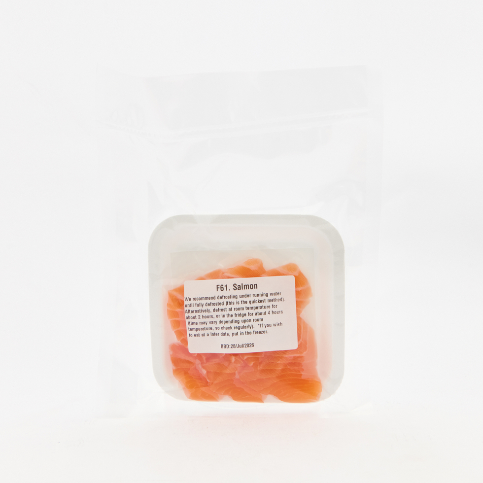 Salmon Sashimi 80-90g by Nobu Sakaguchi (15 years at a Michelin starred)