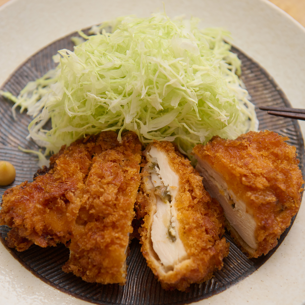 Chicken Breast Katsu with Plum and Shiso 1pc/120-140g (+Rice & Veg)