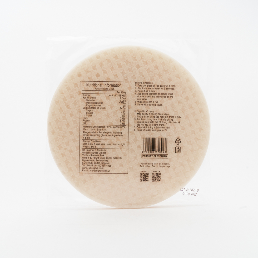 Bamboo Tree Rice Paper 22cm 340g