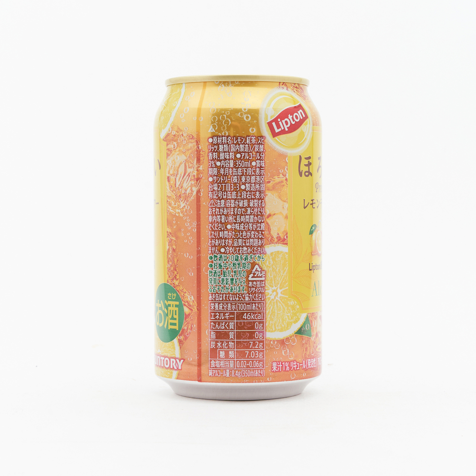 Suntory 微醺 Lipton 檸檬紅茶沙瓦 350毫升（酒精濃度3%）