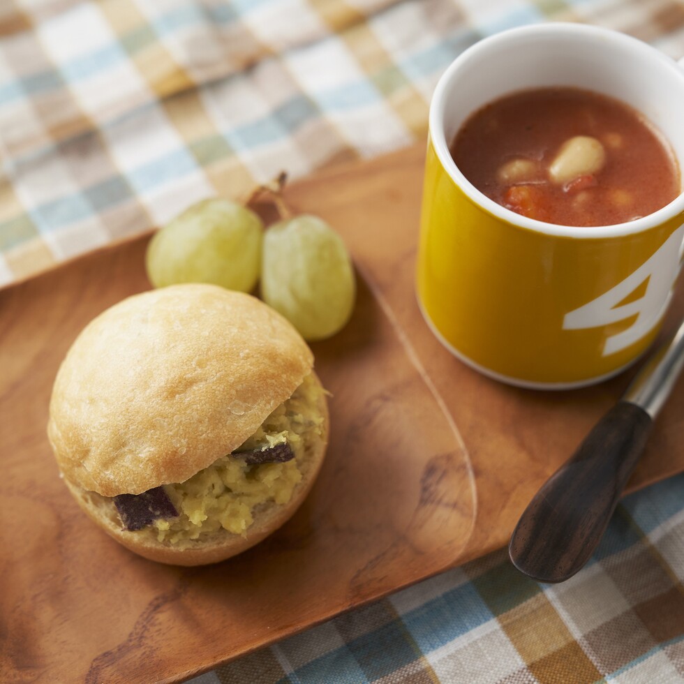 Mini-sized Japanese Sweet Potato Roll Made with Japanese Wheat (4 pcs) by Style Bread