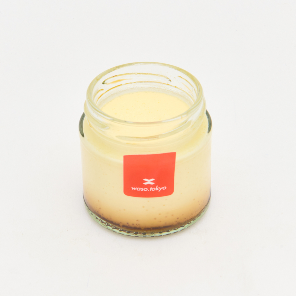 Homemade Smooth Custard Pudding Made with Generous Cream