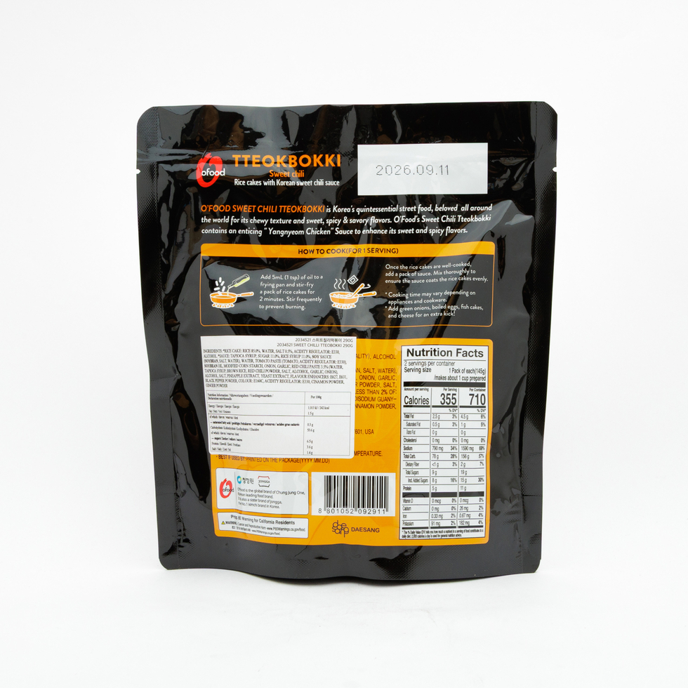 Daesang O'Food Sweet Chilli Tteokbokki 290g