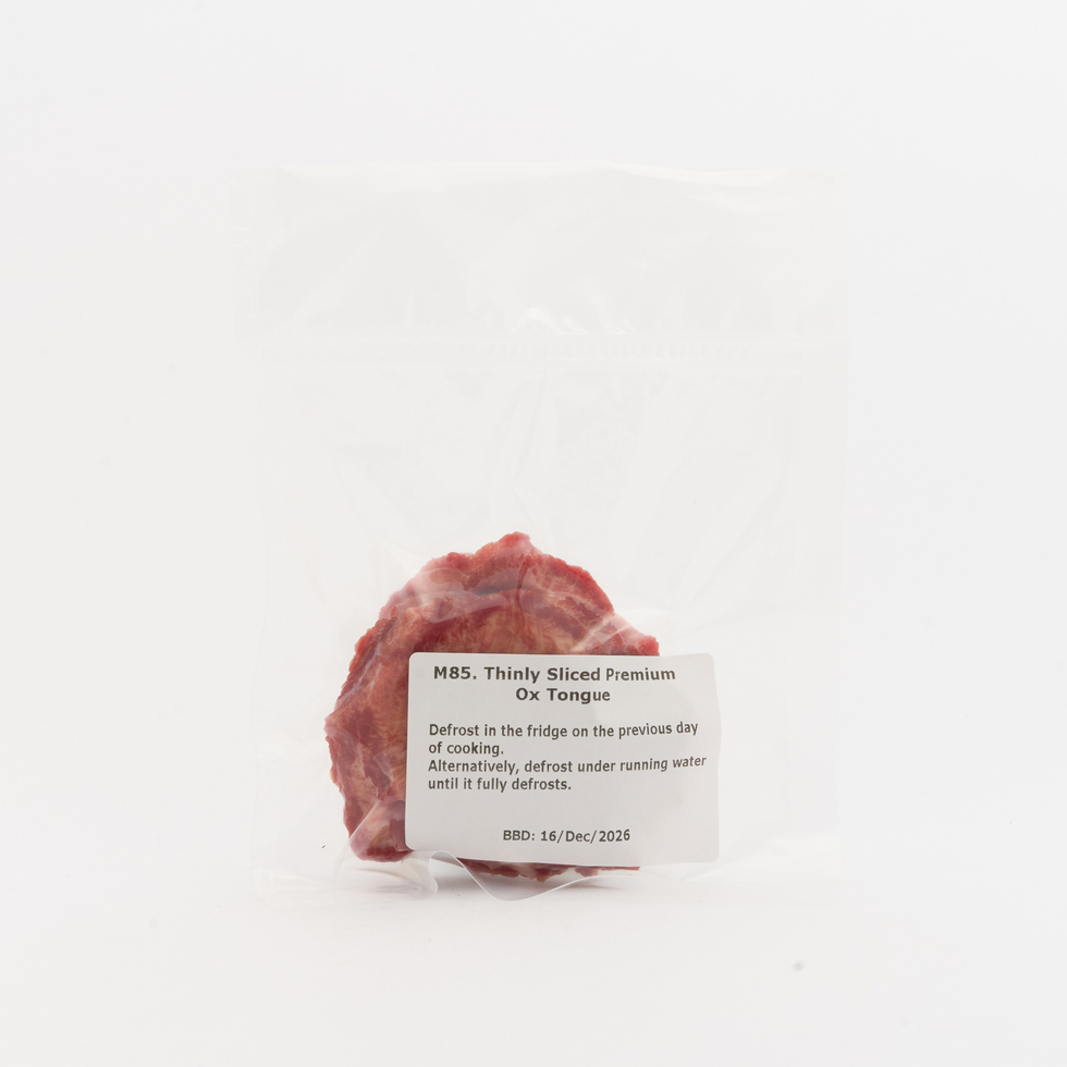 Thinly Sliced Premium Ox Tongue (Limited Quantity) 100-110g