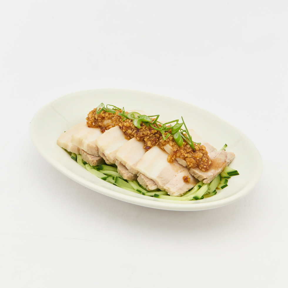 Sliced Pork Belly with Garlic Sauce 180g