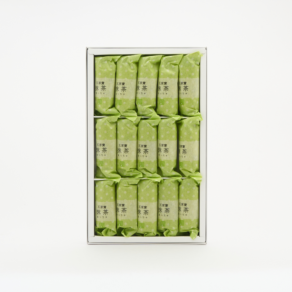 Momijiya Matcha Gokabo 15 pieces (Roasted Soya Flour Sweets)