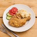 Fried Chicken Leg with Potato Salad