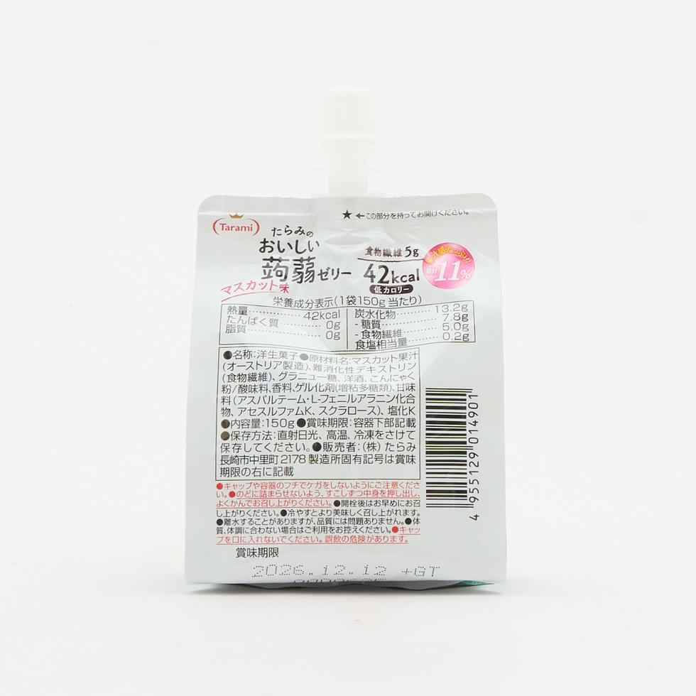 Tarami 蒟蒻啫喱 青提味 150毫升