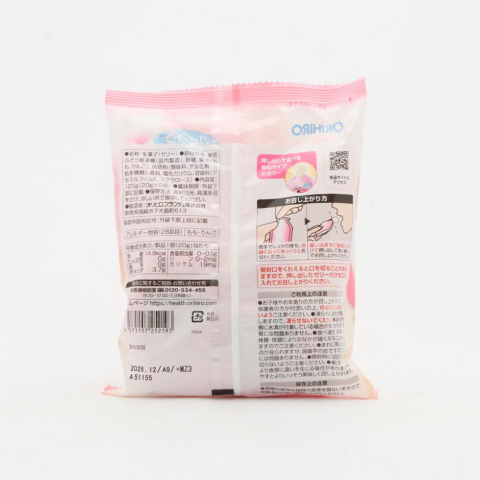 ぷるんと蒟蒻ゼリーパウチ  ピーチ