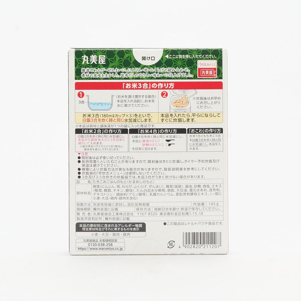 丸美屋 舞茸山菜釜飯調味包 175克