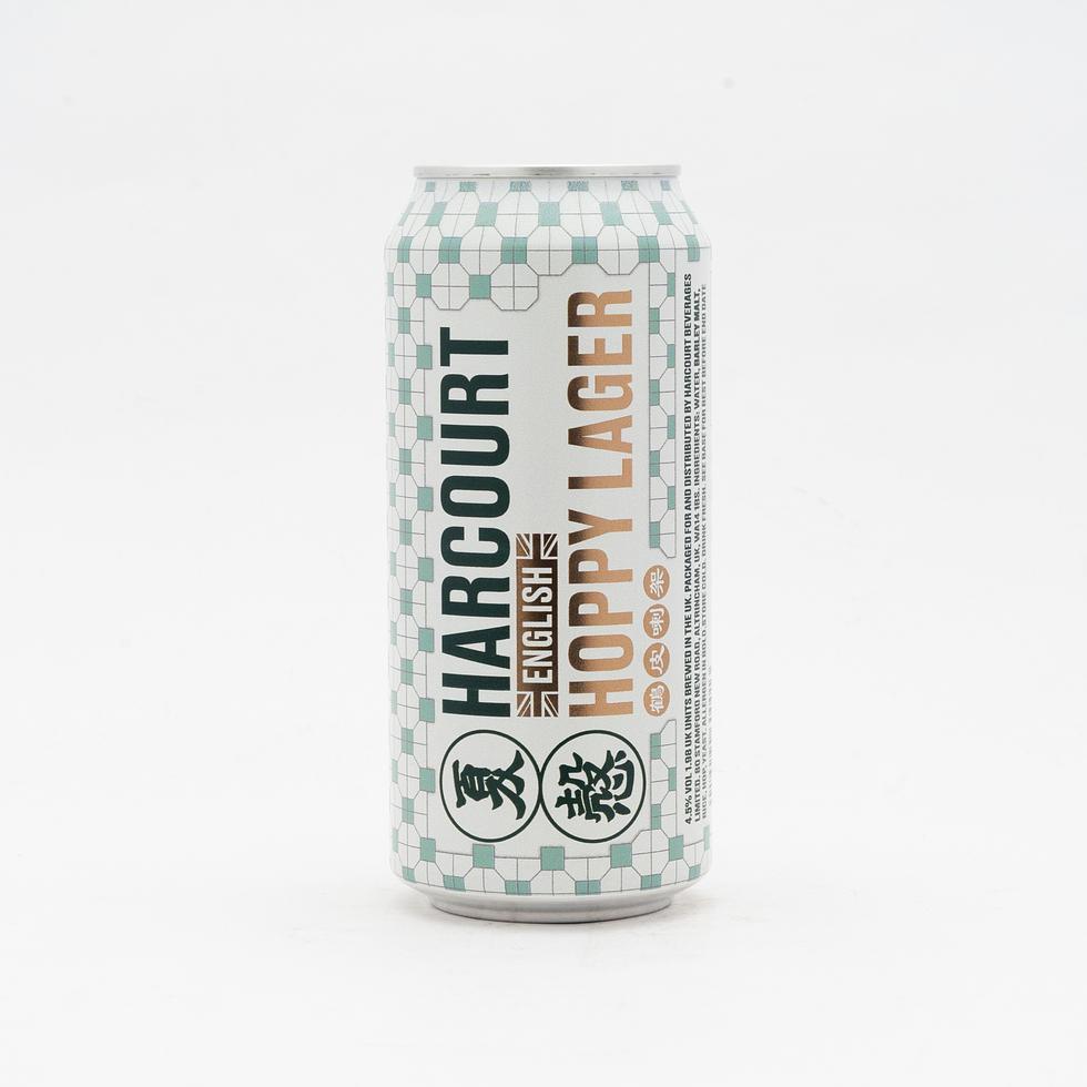 [1st Anniversary Limited Edition] Harcourt English Hoppy Lager 440ml 4.5% (4 Cans) FREE Set of 4 Limited Edition Ceramic Coasters