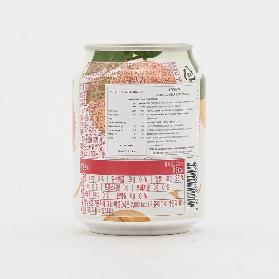 Haitai Crushed Pear Juice 238ml