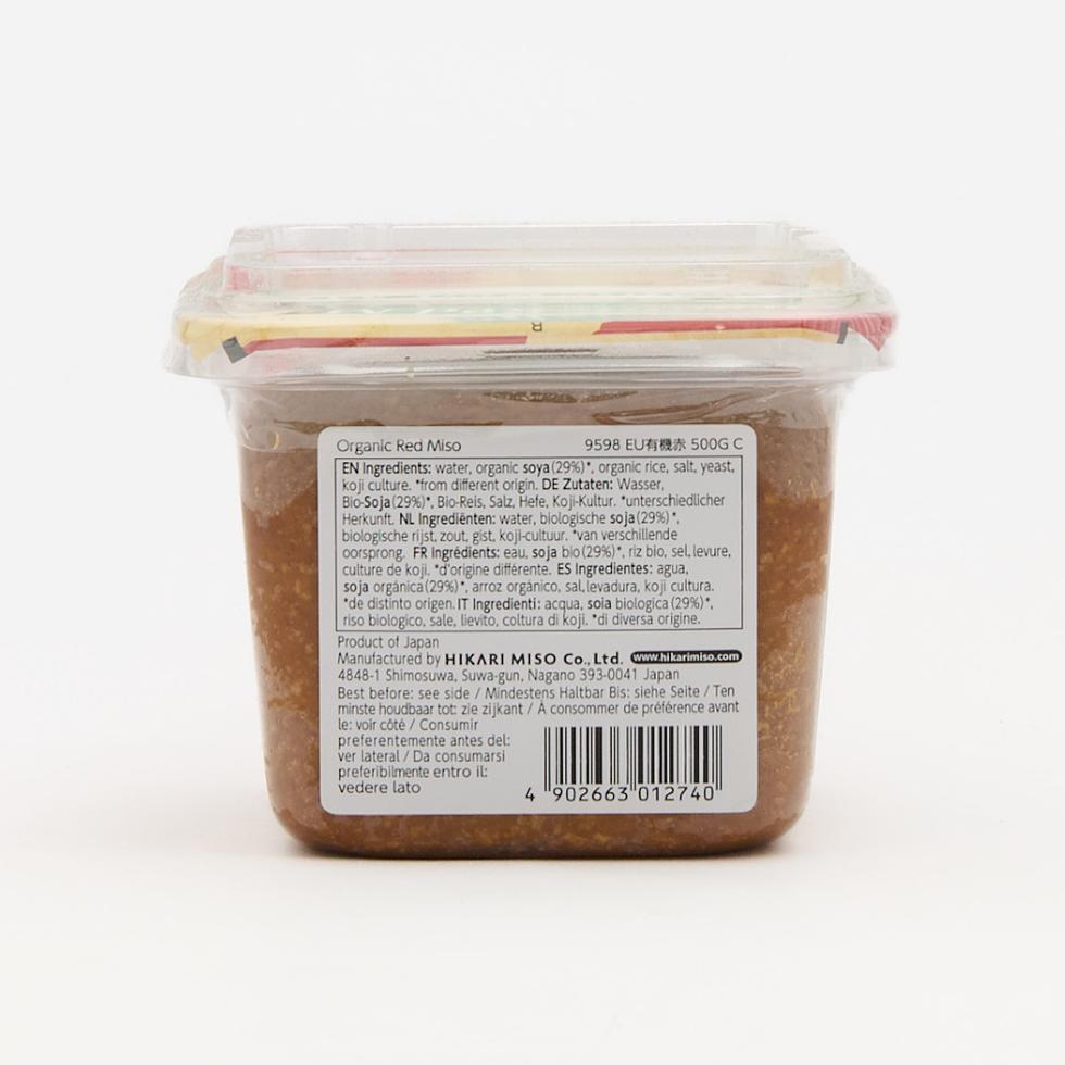 ひかりオーガニック有機赤味噌 500g