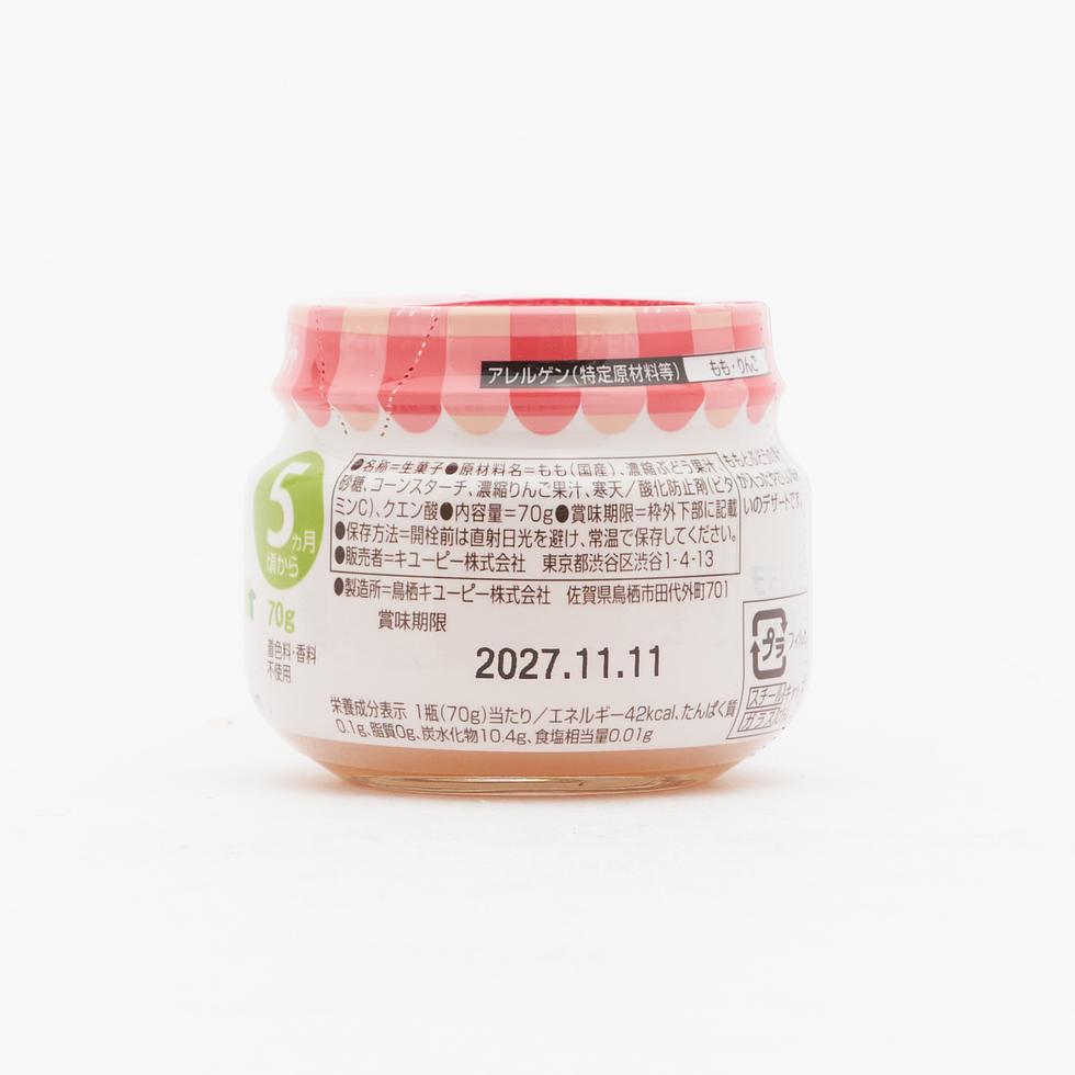 Kewpie 丘比 白桃白提子（適合5個月以上嬰兒）70克
