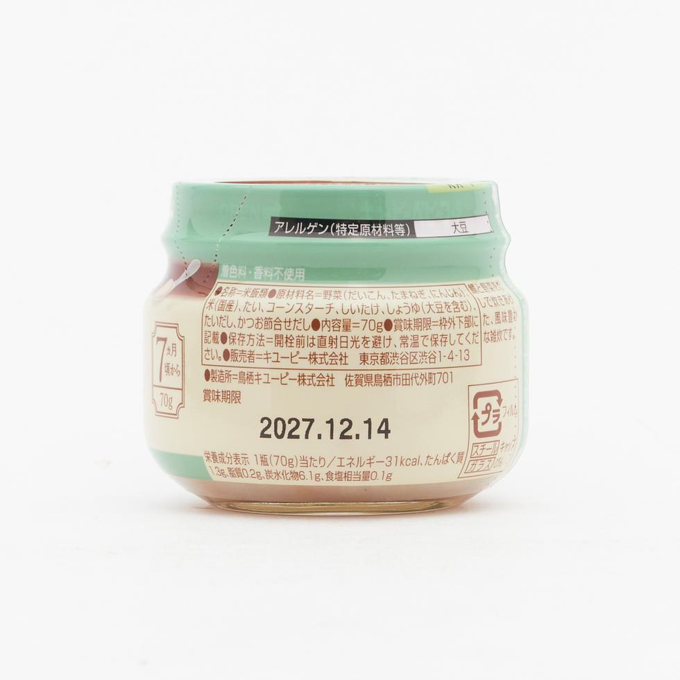 Kewpie Kodawari no Hitosaji Sea Bream Rice Porridge (from 7 Months) 70g