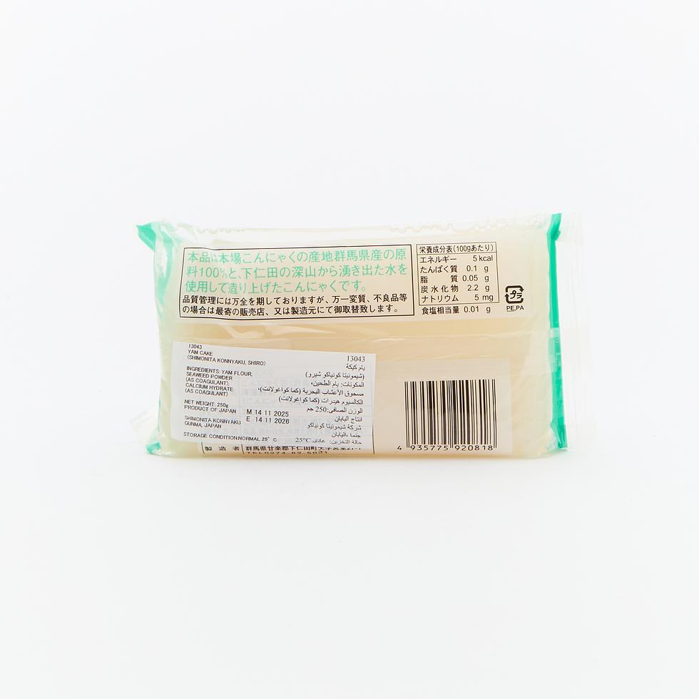Gunma Shimonita Konnyaku White (Konjac Yam Cake) 250g