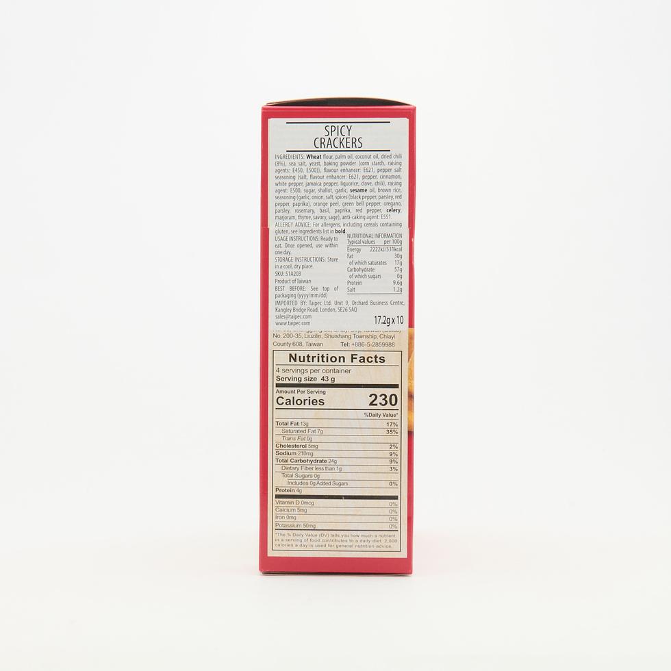 【Best Before:03/09/2026】FuYiShan Spicy Crackers 172g
