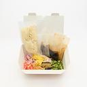 Monohon製日本産小麦麺の冷やし中華 （自家製ゴマだれ＆レモン醤油だれつき）
