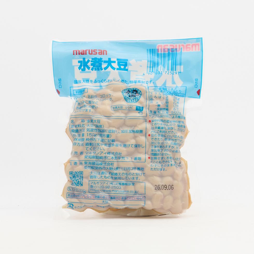 【賞味期限:2026年09月06日】 水煮大豆マルサン (国産大豆100% 使用) 150g
