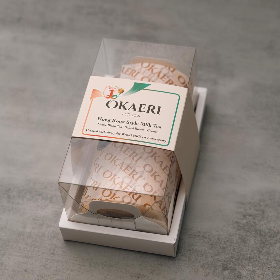 【1st Anniversary Exclusive】WASO x Okaeri Hong Kong Milk Tea Roll 800g Serves 6