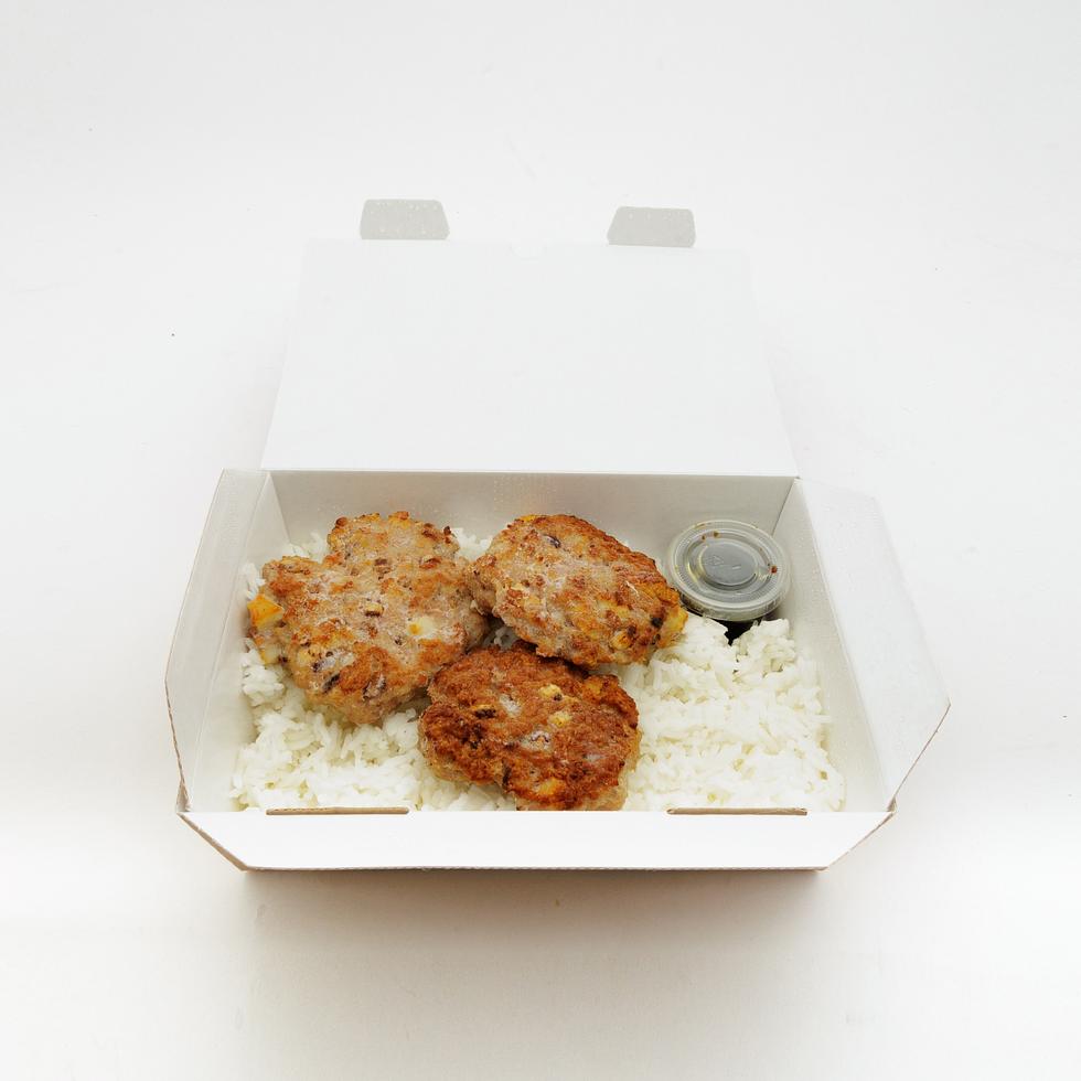 煎鮮魷肉餅飯 500克 （2人份）