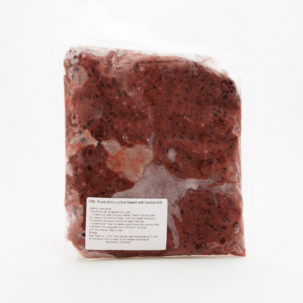 Purple Glutinous Rice Dessert with Coconut Milk 600g  (Serves 2-3)