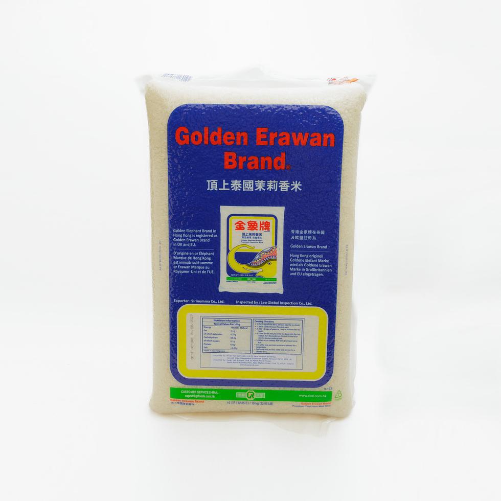 Golden Erawan Brand Premium Thai Hom Mali Rice (Jasmine Rice) 10kg
