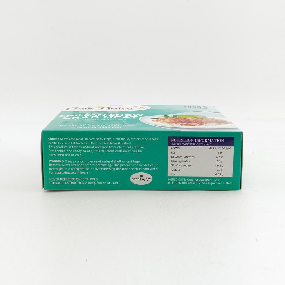 Crabe Deluxe Wild Caught Chilean Snow Crab Meat 380g