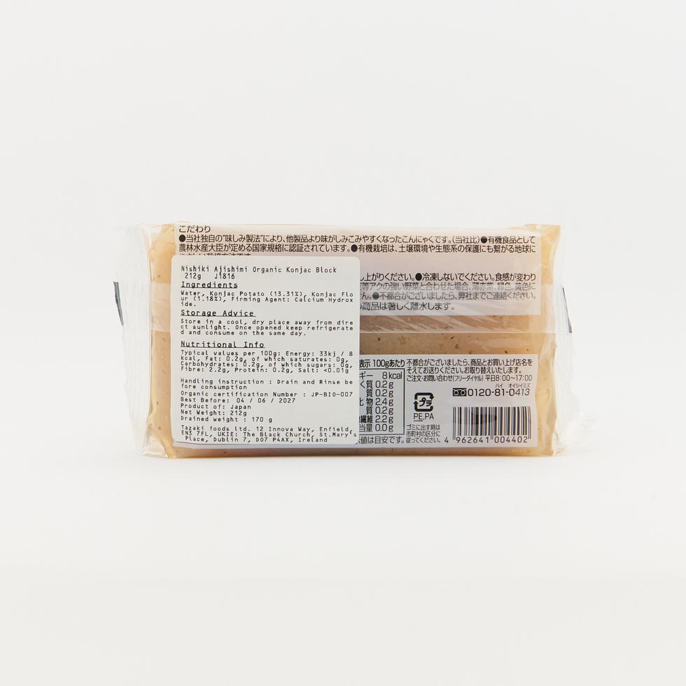 錦 味しみ 有機こんにゃくブロック 212g