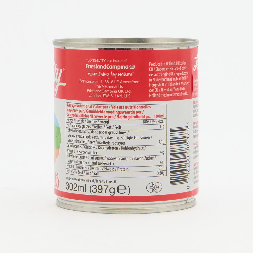 Longevity Sweetened Condensed Milk 397g (302ml)