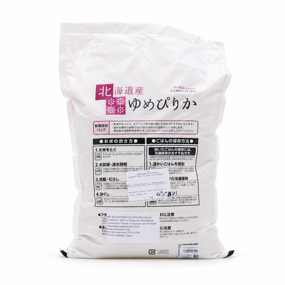 Riz Yumepirika de Hokkaido - Hakodate Beikoku (5 kg) - Limité à 2/ personne